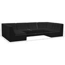 Meridian Relax Black Velvet Modular Sectional IMAGE 10