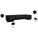 Meridian Relax Black Velvet Modular Sectional IMAGE 11
