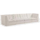 Meridian Relax Cream Velvet Modular Sofa IMAGE 11