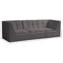 Meridian Relax Grey Velvet Modular Sofa IMAGE 10