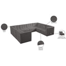 Meridian Relax Grey Velvet Modular Sectional IMAGE 11