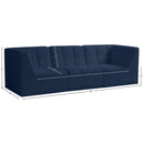 Meridian Relax Navy Velvet Modular Sofa IMAGE 10