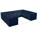Meridian Relax Navy Velvet Modular Sectional IMAGE 10