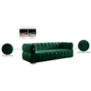 Meridian Gwen Green Velvet Sofa IMAGE 16