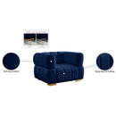 Meridian Gwen Navy Velvet Chair IMAGE 16