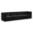 Meridian Quincy Black Velvet Modular Sofa IMAGE 14