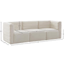 Meridian Quincy Cream Velvet Modular Sofa IMAGE 14