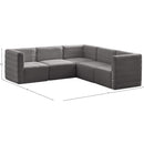 Meridian Quincy Grey Velvet Modular Sectional IMAGE 13