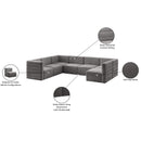 Meridian Quincy Grey Velvet Modular Sectional IMAGE 17
