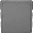 Meridian Tuft Grey Velvet Armless Chair IMAGE 3