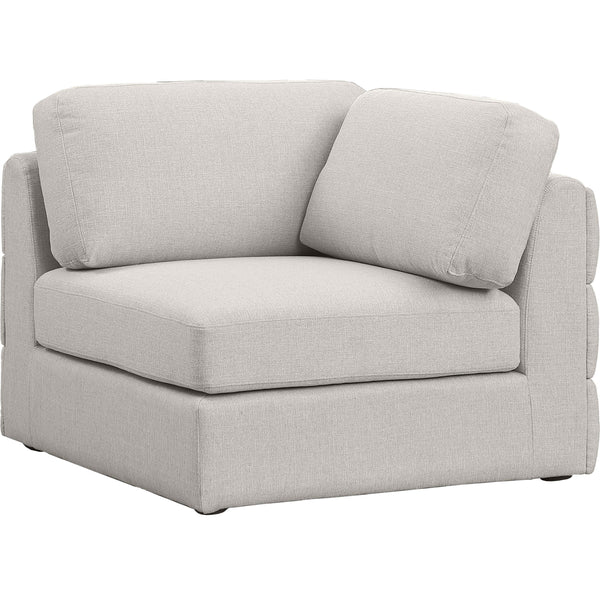 Meridian Beckham Stationary Fabric Chair 681Beige-Corner IMAGE 1