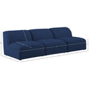 Meridian Miramar Navy Durable Linen Textured Modular Sofa IMAGE 8