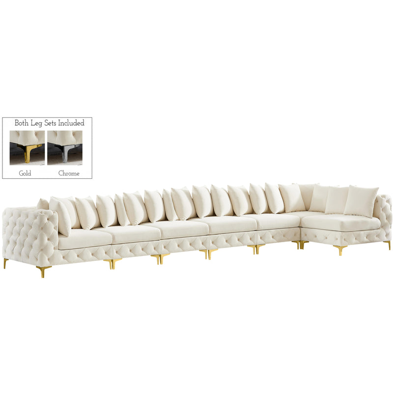 Meridian Tremblay Fabric Sectional 686Cream-Sec7B IMAGE 1