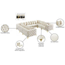 Meridian Tremblay Cream Velvet Modular Sectional IMAGE 14