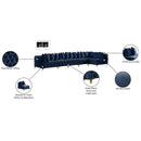 Meridian Tremblay Navy Velvet Modular Sectional IMAGE 18
