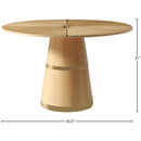 Meridian Hans White Oak Dining Table IMAGE 6