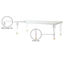 Meridian Bethany White Dining Table IMAGE 7