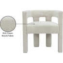 Meridian Athena Cream Boucle Fabric Accent/Dining Chair IMAGE 6