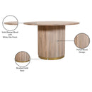 Meridian Oakhill Natural Dining Table IMAGE 9