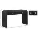 Meridian Artisto Black Console Table IMAGE 16