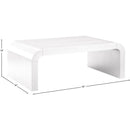 Meridian Artisto White Coffee Table IMAGE 8
