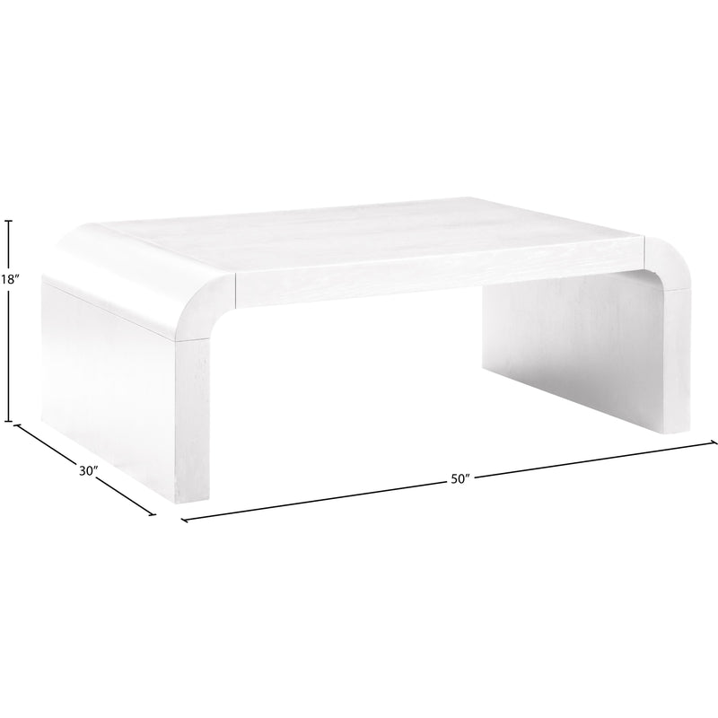 Meridian Artisto White Coffee Table IMAGE 8