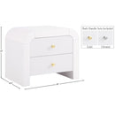 Meridian Artisto White Night Stand IMAGE 16