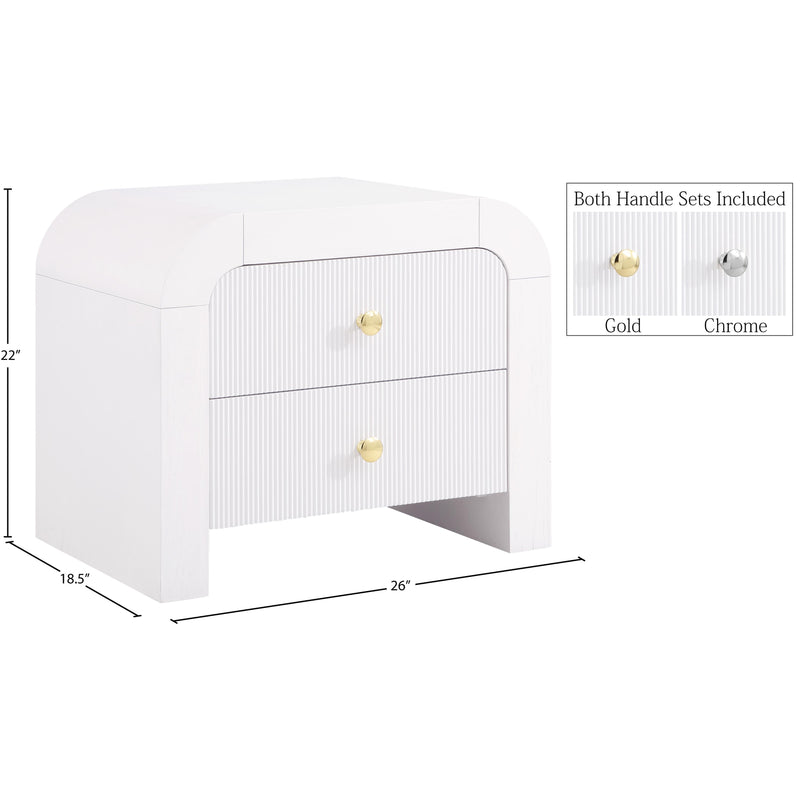 Meridian Artisto White Night Stand IMAGE 16