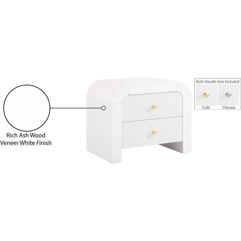 Meridian Artisto White Night Stand IMAGE 17