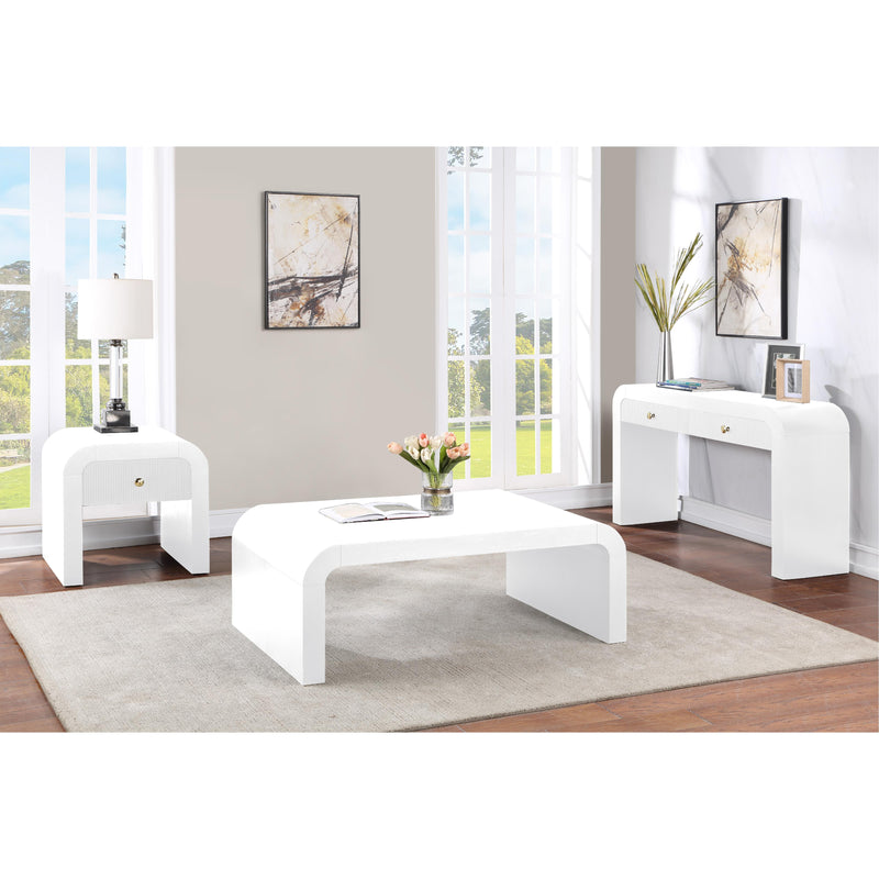 Meridian Artisto White Console Table IMAGE 14