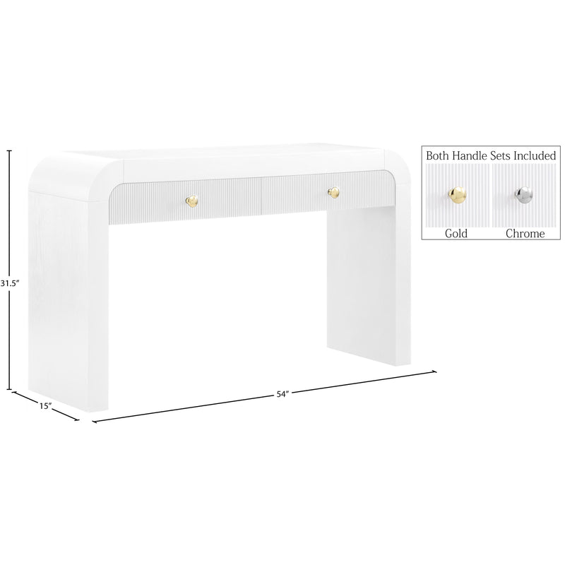 Meridian Artisto White Console Table IMAGE 16