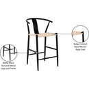 Meridian Beck Beige Hand Woven Rope Stool IMAGE 8