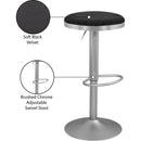 Meridian Brody Black Velvet Adjustable Stool IMAGE 6