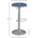 Meridian Brody Navy Velvet Adjustable Stool IMAGE 5