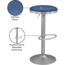 Meridian Brody Navy Velvet Adjustable Stool IMAGE 6