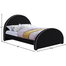 Meridian Brody Black Velvet King Bed IMAGE 7