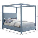 Meridian Emerson Sky Blue King Bed (3 Boxes) IMAGE 8