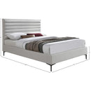 Meridian Hunter Cream Linen Textured King Bed IMAGE 10