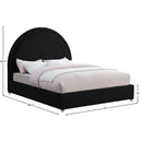 Meridian Milo Black Fabric King Bed IMAGE 7