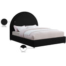 Meridian Milo Black Fabric Queen Bed IMAGE 8