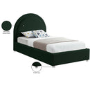 Meridian Milo Green Fabric Twin Bed IMAGE 8