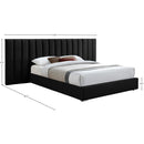 Meridian Pablo Black Velvet King Bed IMAGE 10