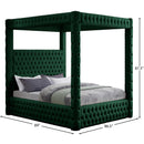 Meridian Royal Green Velvet King Bed (4 Boxes) IMAGE 7