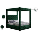 Meridian Royal Green Velvet King Bed (4 Boxes) IMAGE 8
