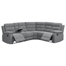 Coaster Furniture Reclining Fabric 3 pc Sectional 609620 IMAGE 2
