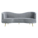  Coaster Furniture Sophia 506864 Upholstered Channel Tufted Sofa - Grey IMAGE 2