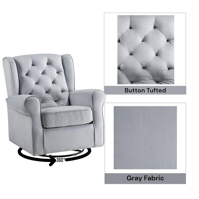 Acme Furniture Zeger LV00924 Swivel Chair with Glider IMAGE 8