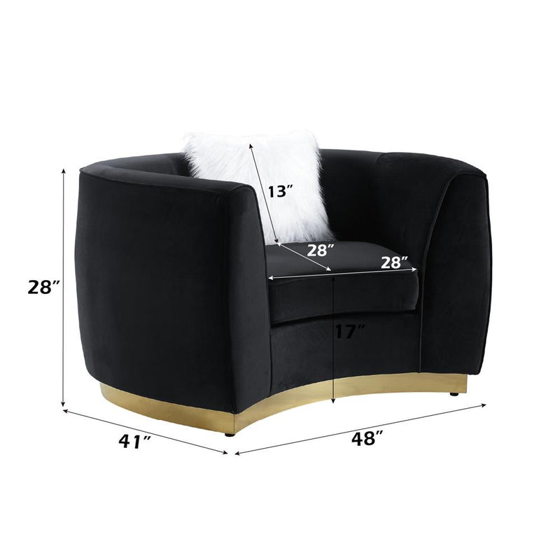 Acme Furniture Achelle LV01047 Chair with Pillow IMAGE 6