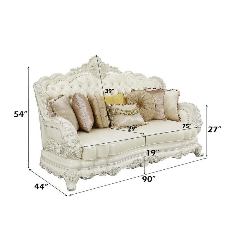 Acme Furniture Adara LV01224 Sofa with 7 Pillows IMAGE 6