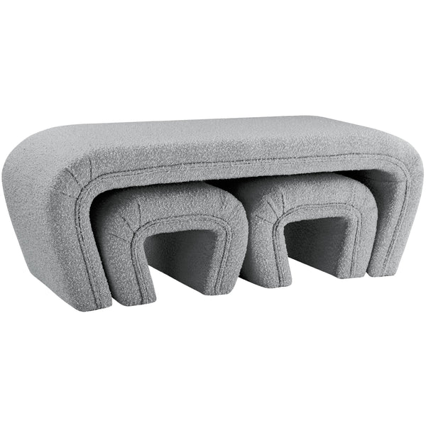 Meridian Home Decor Benches 155Grey IMAGE 1
